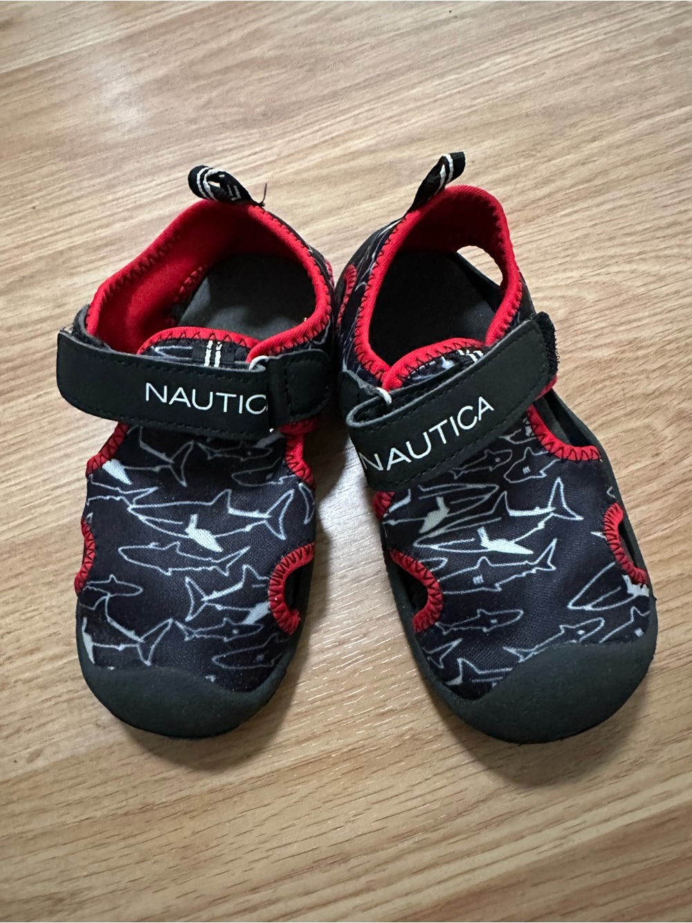 Nautica Boys Shark Water Shoes Sandals – Toddler Size 8